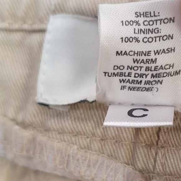 LOFT Khaki Mini Trendy Y2K Skirt Womens Size 8 Neutral Feminine Patchwork - Picture 6 of 6